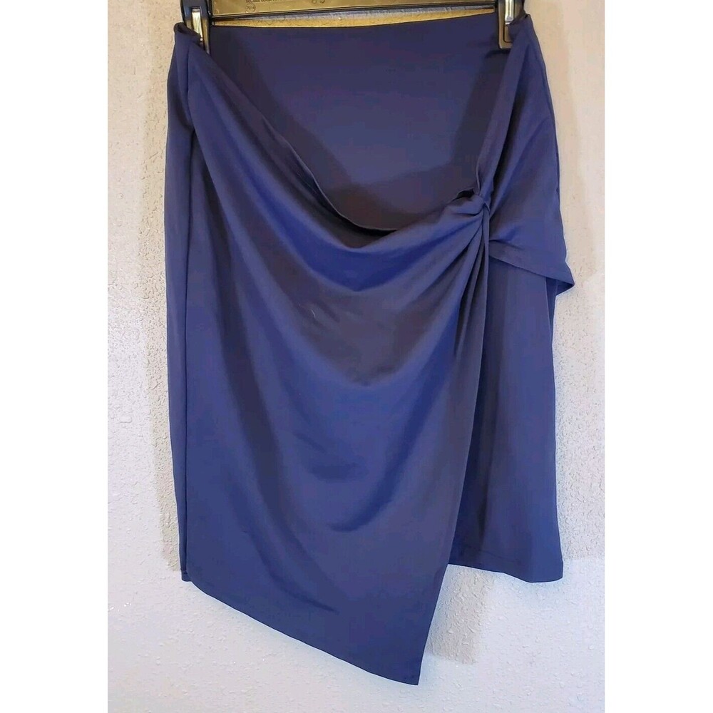 Kate Kasin Women's High Waist Wrap Pencil Skirt Midi Length Size XL